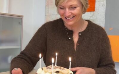 Un gâteau Grain de Vie pour les 10 ans de mayorat de Florence Reuter